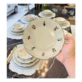 Onedekor Vintage Rose Fulya 24 Parça 6 Kişilik Yemek Takımı