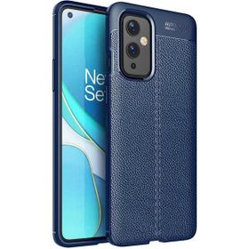 OnePlus 9 Lacivert Kılıf Silikon Karbon Serisi Mat Fiber Negro Kapak