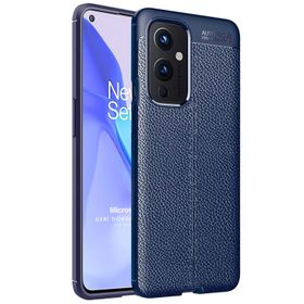 OnePlus 9 Lacivert Kılıf Silikon Karbon Serisi Mat Fiber Negro Kapak