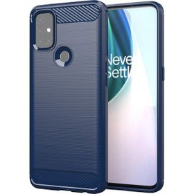 OnePlus Nord N10 Mavi Kılıf Auto Focus Serisi Soft Premium Standlı Yüzüklü Kapak