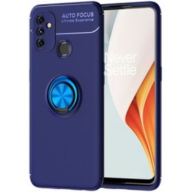 OnePlus Nord N100 Mavi Kılıf Auto Focus Serisi Soft Premium Standlı Yüzüklü Kapak