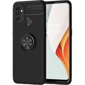 OnePlus Nord N100 Siyah Kılıf Silikon Deri Görünümlü Parmak İzi Bırakmaz Niss