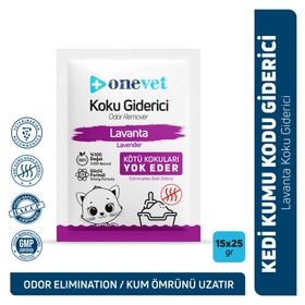Onevet 15x25 gr Lavantalı Kedi Kumu Koku Giderici