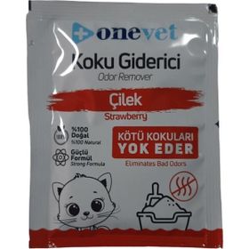 Onevet 25 gr Çilek Kokulu Strawberry Kedi Kumu Koku Giderici