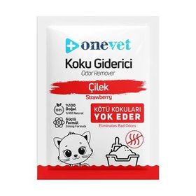 Onevet 25 gr Çilek Kokulu Strawberry Kedi Kumu Koku Giderici
