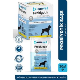 Onevet 30x1 gr Sindirim ve Bağışıklık Güçlendirici Köpekler İçin Probiyotik Saşe