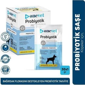 Onevet 30x1 gr Sindirim ve Bağışıklık Güçlendirici Köpekler İçin Probiyotik Saşe