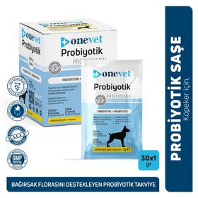Onevet 30x1 gr Sindirim ve Bağışıklık Güçlendirici Köpekler İçin Probiyotik Saşe