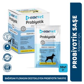 Onevet 30x1 gr Sindirim ve Bağışıklık Güçlendirici Köpekler İçin Probiyotik Saşe