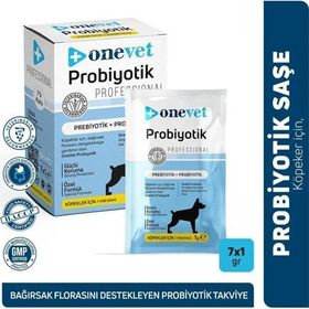 Onevet 7x1 gr Sindirim ve Bağışıklık Güçlendirici Köpekler İçin Probiyotik Saşe