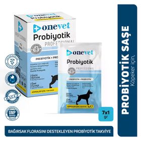 Onevet 7x1 gr Sindirim ve Bağışıklık Güçlendirici Köpekler İçin Probiyotik Saşe