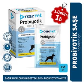 Onevet 7x1 gr Sindirim ve Bağışıklık Güçlendirici Köpekler İçin Probiyotik Saşe