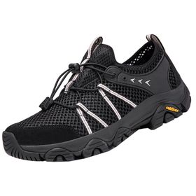 Onewus Walking Siyah Hafif Rahat Yürüyüş Outdoor Ayakkabı