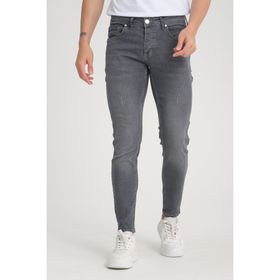 Onezero 3002-3 Dar Kesim Gri Skinny Fit Erkek Jean Pantolon