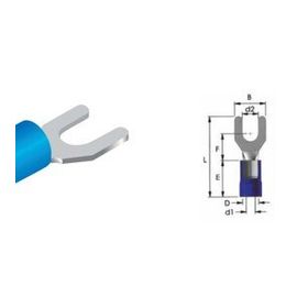 Onka 8075-6 LV 2.5 mm 100 Adet Çatal Tip Uç