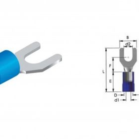 Onka 8075-6 LV 2.5 mm 200 Adet Çatal Tip Uç