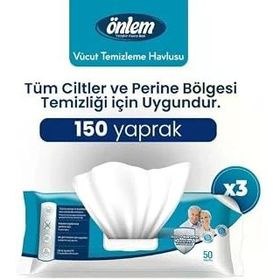 Önlem 150 Adet Vücut Temizleme Havlusu