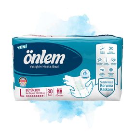 Önlem 30 Adet Beyaz Large Yetişkin Hasta Bezi