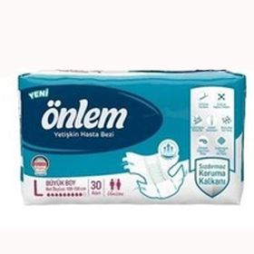 Önlem Bel Bantlı Tekstil Yüzey L Büyük 150 Adet Beyaz Hasta Bezi