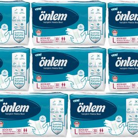 Önlem Bel Bantlı Tekstil Yüzey L Büyük 240 Adet Hasta Bezi
