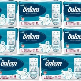 Önlem Bel Bantlı Tekstil Yüzey L Büyük 240 Adet Hasta Bezi
