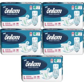 Önlem BelBantlı L 5x30 150 Adet Tekstil Yüzey Yetişkin Hasta Bezi