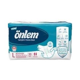 Önlem Belbantlı Tekstil Yüzey L 30 Adet Hasta Bezi