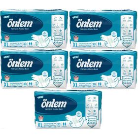 Önlem BelBantlı XL 5x30 150 Adet Tekstil Yüzey Yetişkin Hasta Bezi
