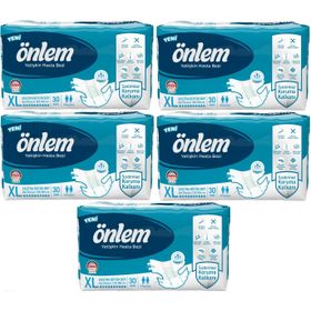Önlem BelBantlı XL 5x30 150 Adet Tekstil Yüzey Yetişkin Hasta Bezi