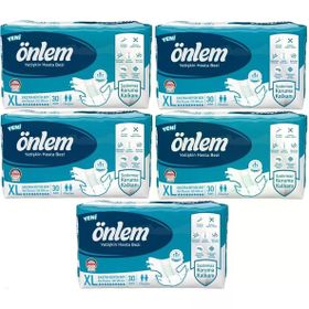Önlem BelBantlı XL 5x30 150 Adet Tekstil Yüzey Yetişkin Hasta Bezi