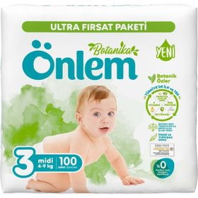 Önlem Botanika No:3 Midi 100 Adet Bebek Bezi