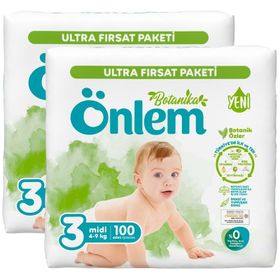 Önlem Botanika No:3 Midi 200 Adet Bebek Bezi