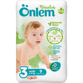 Önlem Botanika No:3 Midi 9 Adet Bebek Bezi