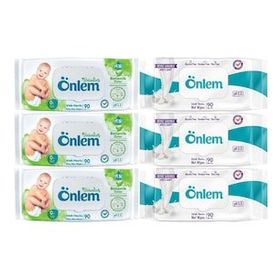 Önlem Botanika Özlü Beyaz Sabunlu Plastik Kapaklı 6x90 Adet Bebek Islak Mendil