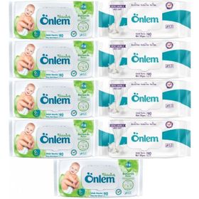 Önlem Botanika Özlü Beyaz Sabunlu Plastik Kapaklı 9x90 Adet Bebek Islak Mendil