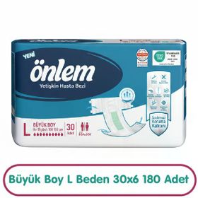 Önlem L Beden 30x6 180 Adet Yetişkin Hasta Bezi