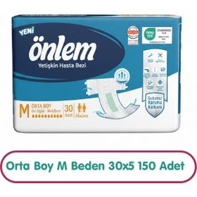 Önlem M Beden 30x5 150 Adet Yetişkin Hasta Bezi