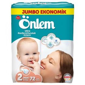 Önlem No:2 Mini 72 Adet Bebek Bezi