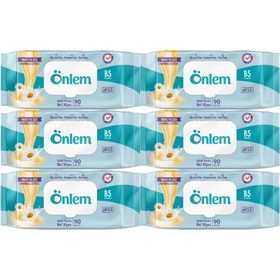 Önlem Papatya Özlü 90'lı 6 Paket 540 Yaprak Islak Havlu