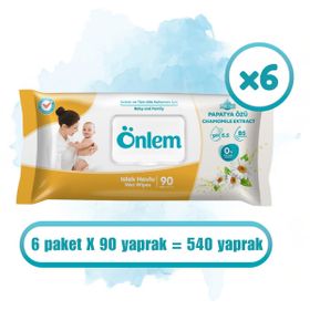 Önlem Papatya Özlü 90'lı Islak Havlu (3 adet)