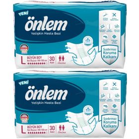 Önlem Tekstil Yüzey Large Büyük 60 Adet Bel Bantlı Hasta Bezi