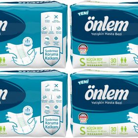 Onlem Tekstil Yüzey Small Küçük 120 Adet Bel Bantlı Hasta Bezi