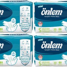 Onlem Tekstil Yüzey Small Küçük 120 Adet Bel Bantlı Hasta Bezi