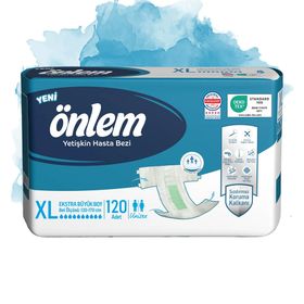 Önlem Tekstil Yüzeyli Belbantlı XL 120 Adet Hasta Bezi