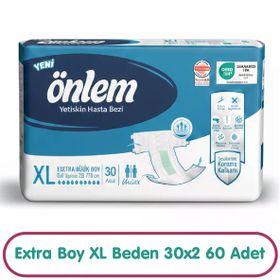 Önlem XL Beden 30x2 60 Adet Yetişkin Hasta Bezi