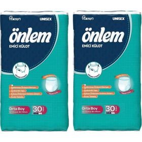 Önlem Yetişkin Emici Orta Boy Medium 2x30 Adet Külot Bezi