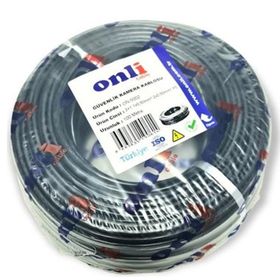 Onli 0.50 mm 100 mt Siyah 2+1 CCTV Kamera Kablosu