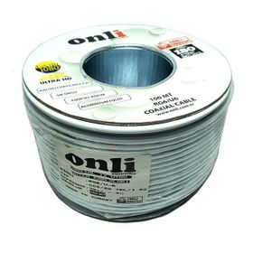 Onli RG6U6 100 m 80 Tel Yerli Üretim Beyaz Anten Kablosu