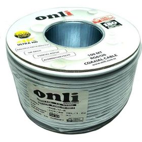 Onli RG6U6 100 m 80 Tel Yerli Üretim Beyaz Anten Kablosu