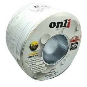 Onli RG6U6 100 m 80 Tel Yerli Üretim Beyaz Anten Kablosu